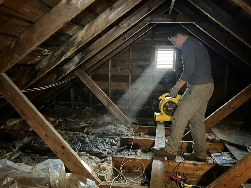 attic-water-damage-drying-proc-007 — frequently asked questions, Emergency Water Extraction & 24/7 Flood Response in Northbr…
